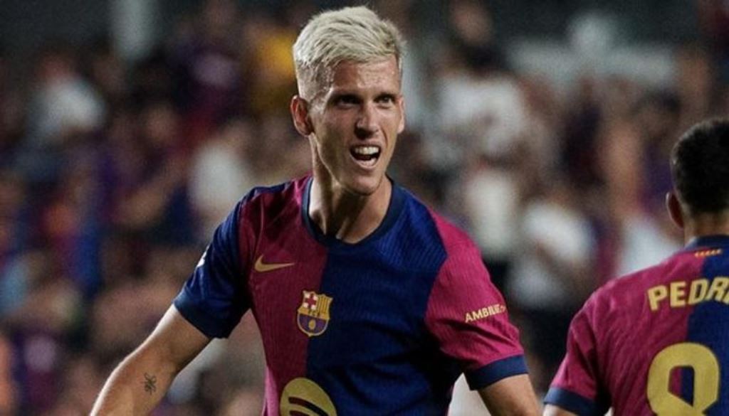 هدف أولمو يضع برشلونة على قمة الليغا