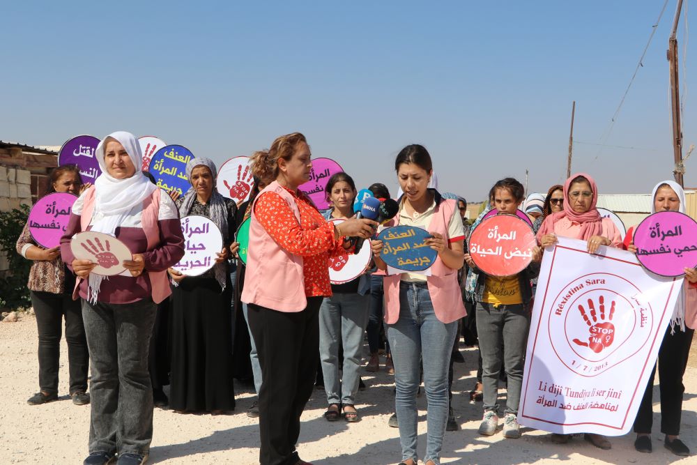 منظمة سارا تدعو بالتحرّك لوقف الانتهاكات بحق المرأة في عفرين المحتلة