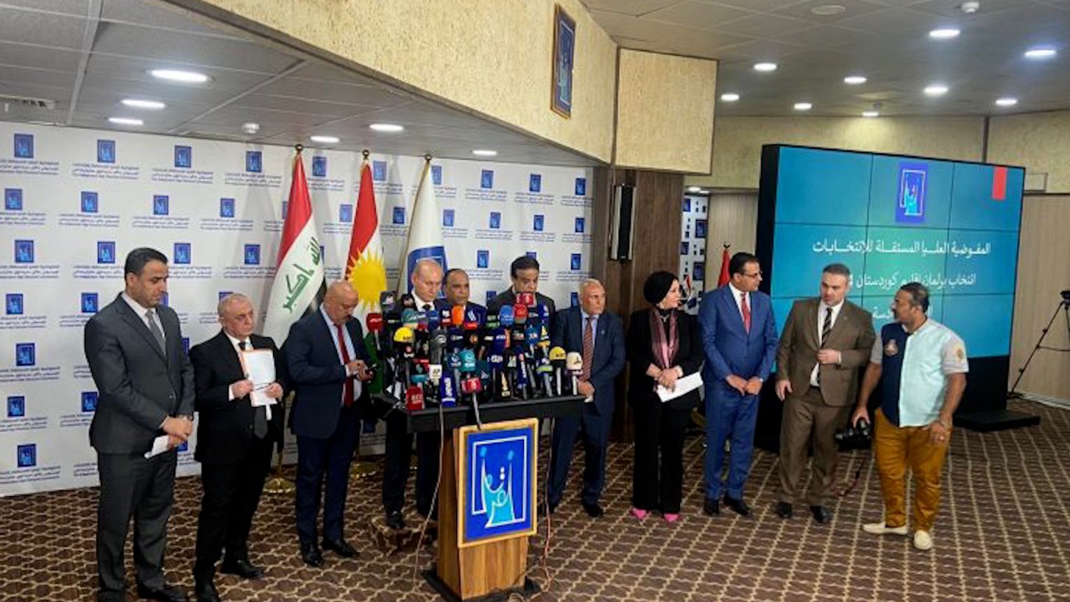 لمفوضية العليات للانتخابات تعلن نتائج انتخابات برلمان باشور كردستان  