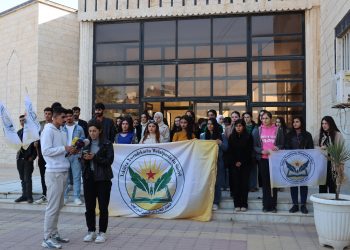 اتحاد الطلبة الوطنيين السوريين بجامعة روج آفا ينددون باعتداءات مرتزقة تركيا