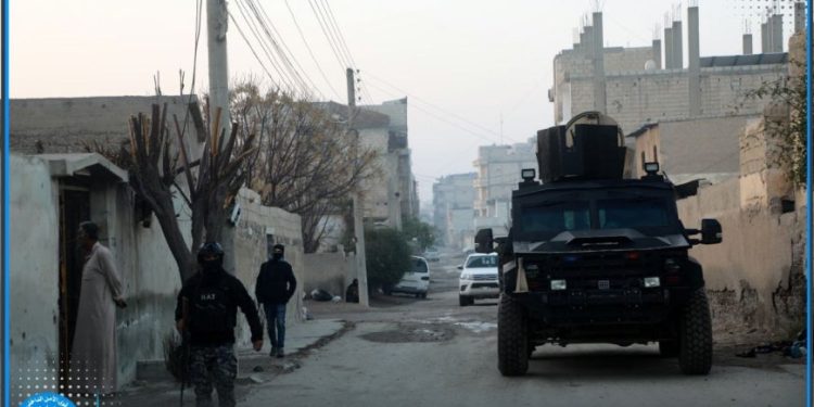 عملية أمنية ضد خلايا داعش ومطلوبين في ريف الرقة