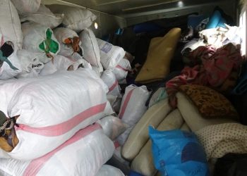 مهجرو كري سبي يشاركون بحملة تبرعات لمهجري الشهباء وتل رفعت وحلب