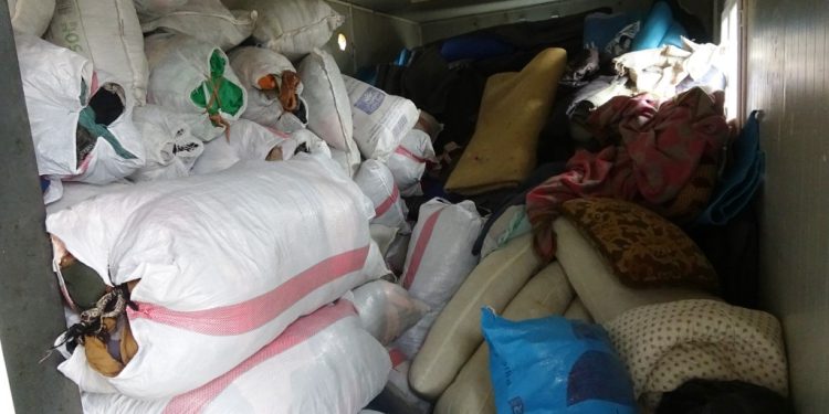 مهجرو كري سبي يشاركون بحملة تبرعات لمهجري الشهباء وتل رفعت وحلب