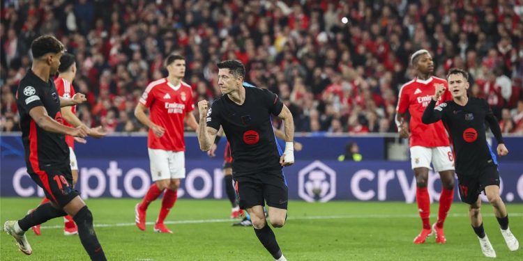 برشلونة يصنع ريمونتادا إعجازية أمام بنفيكا