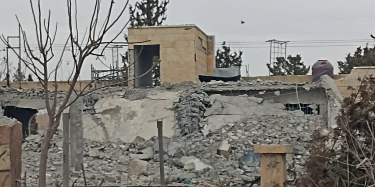 الأضرار التي خلّفها القصف التركي في الجرنية خلال أربعة أيام