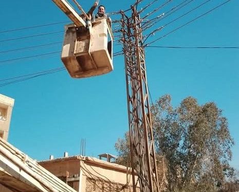 مركز كهرباء الحسكة يواصل تحسين كفاءة الشبكة الكهربائية وخدماتها