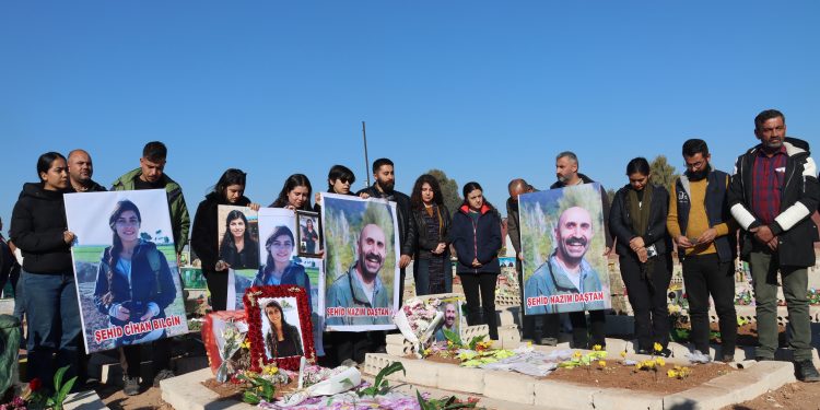 قامشلو تحيي أربعينية الشهيدين الصحفيين جيهان بلكين وناظم داشتان