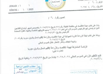 إصدار تعميم جديد لتسيير أمور المزارعين الذين لم يتمكنوا من ترخيص مساحاتهم
