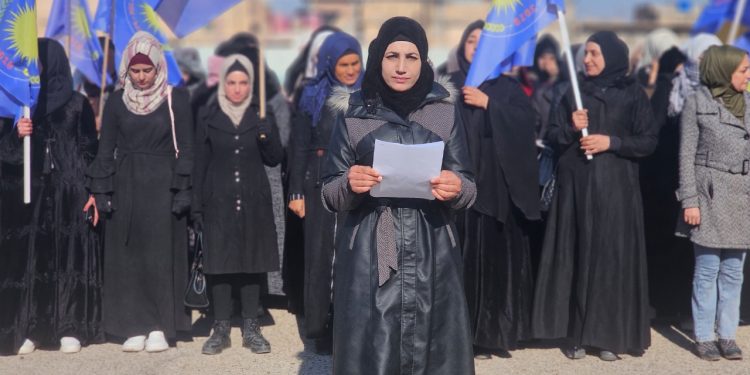 مجلس المرأة في حزبِ الاتحاد الديمقراطي بالشدادي يُدين “المؤامرة الدولية” على القائد عبدالله أوجلان