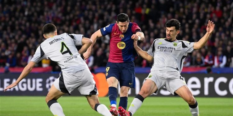 نادي برشلونة يُمزق شباك بنفيكا ويعبر نحو ربع نهائي الأبطال