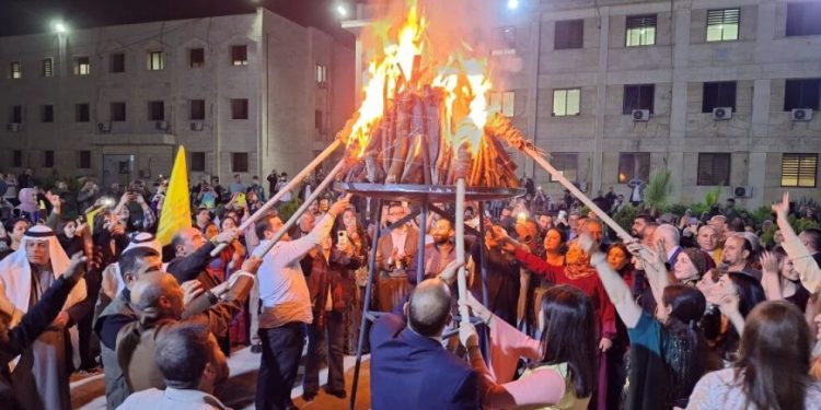 مع النصر والسلام.. نساء جل آغا تستقبل نوروز هذا العام