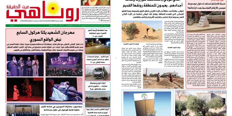 النسخة الالكترونية 2080من صحيفة روناهي المطبوعة تحت رقم 1336