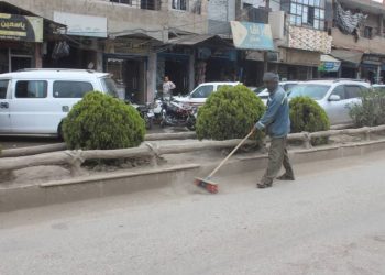 جانب من أعمال بلدية الشعب بكركي لكي في شهر نيسان