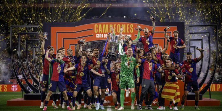 برشلونة يتوّج بكأس الملك