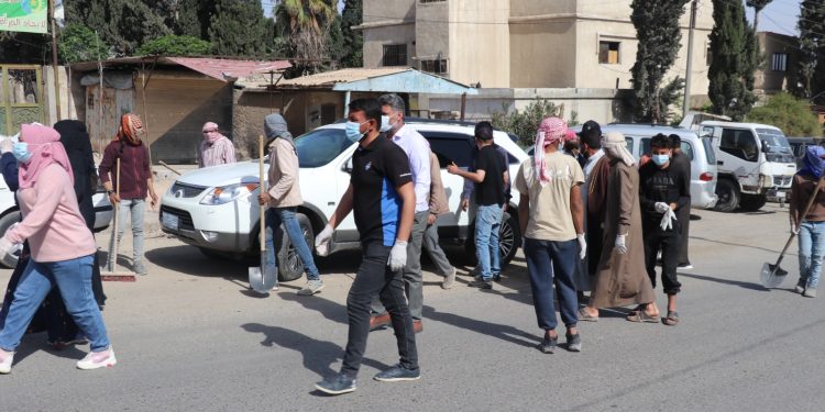 حملة شعبية شاملة نحو بيئة نظيفة شاملة في الطبقة