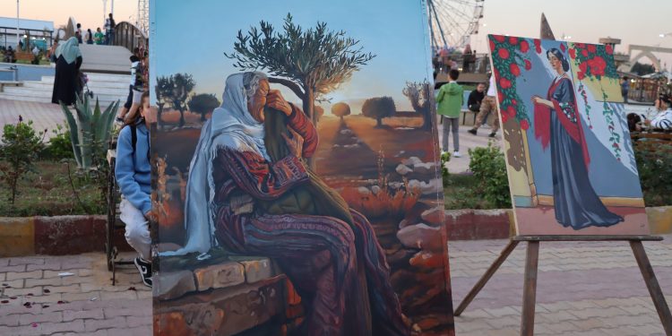 لوحة “الفقد والحنين”… تجسيد صامت لوجع لا يغيب