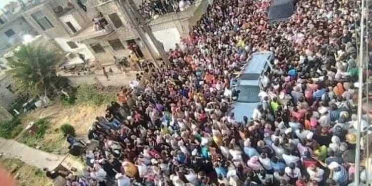 احتجاجات في ريف حمص رداً للاعتداءات على المرشديين