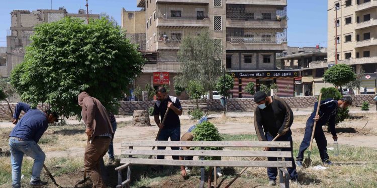 مع قدوم فصل الصيف… بلديات الرقة عمل مكثف لخدمة المجتمع