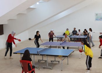 بطولة تنشيطية للمبتدئات بلعبة كرة الطاولة في مدينة قامشلو