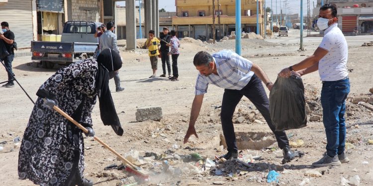 بمناسبة اليوم العالمي للعمال.. حملة تنظيف شاملة في الشدادي
