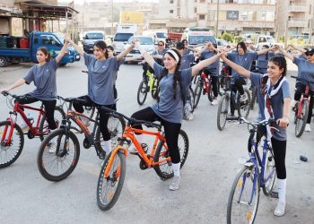 ماراثون في قامشلو بمناسبة اليوم العالمي للدراجات الهوائية