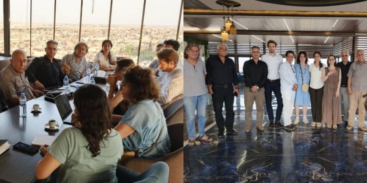 وفد أوروبي يبحث أوضاع مهجّري سري كانيه وعفرين مع ممثليهم