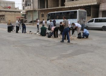   استمرار أعمال النظافة والتوعية البيئية في الحسكة