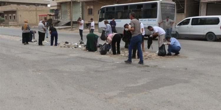    استمرار أعمال النظافة والتوعية البيئية في الحسكة