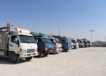 عودة العوائل النازحة من مخيم المحمودلي لمناطقهم الأصلية