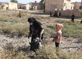 انطلاق حملة نظافة شاملة في قرية جرمز بقامشلو