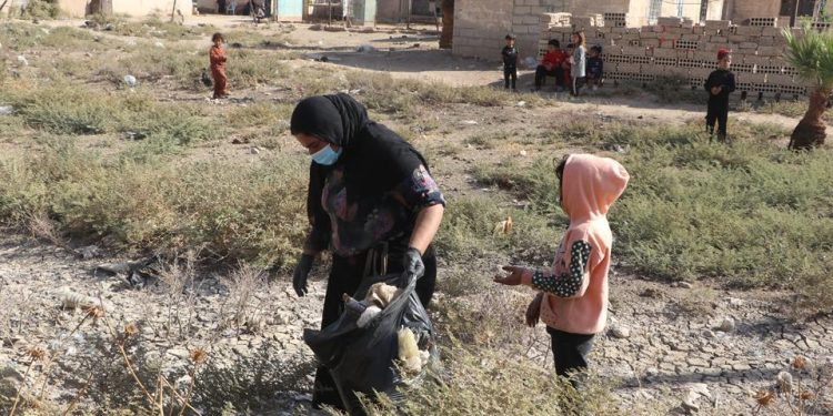 انطلاق حملة نظافة شاملة في قرية جرمز بقامشلو
