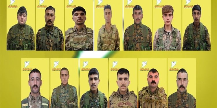 “قسد” تكشف سجل 13 شهيداً من مقاتليها