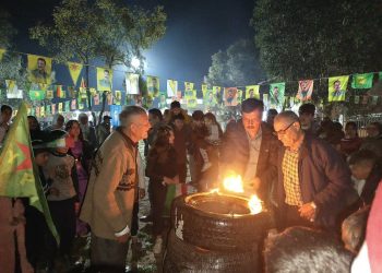 احتفالية بمدينة الحسكة بمناسبة اقتراب عيد النوروز بمشاركة شعبية واسعة