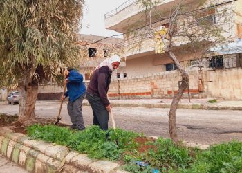 جهود بيئية مكثفة لتعزيز النظافة والمظهر الحضاري في تل تمر