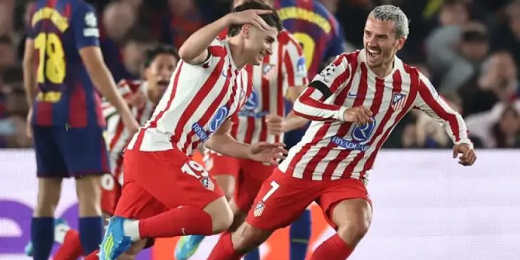 في قلب كامب نو.. أتلتيكو يقهر برشلونة ويضع قدماً بنصف نهائي الأبطال