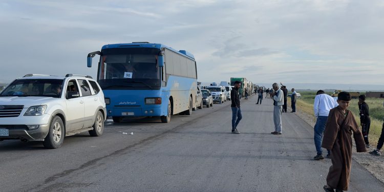 دفعة جديدة من المهجّرين تتجهُ نحو عفرين