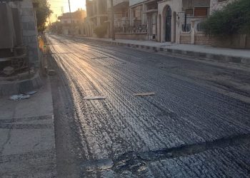 لتطوير البنية التحتية أعمال التزفيت وتأهيل الطرق في مقاطعة الجزيرة