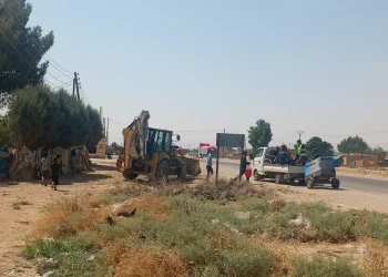 ورشات مديرية المياه بالحسكة تُزيل التعديات عن خط علوك تمهيداً لتشغيله